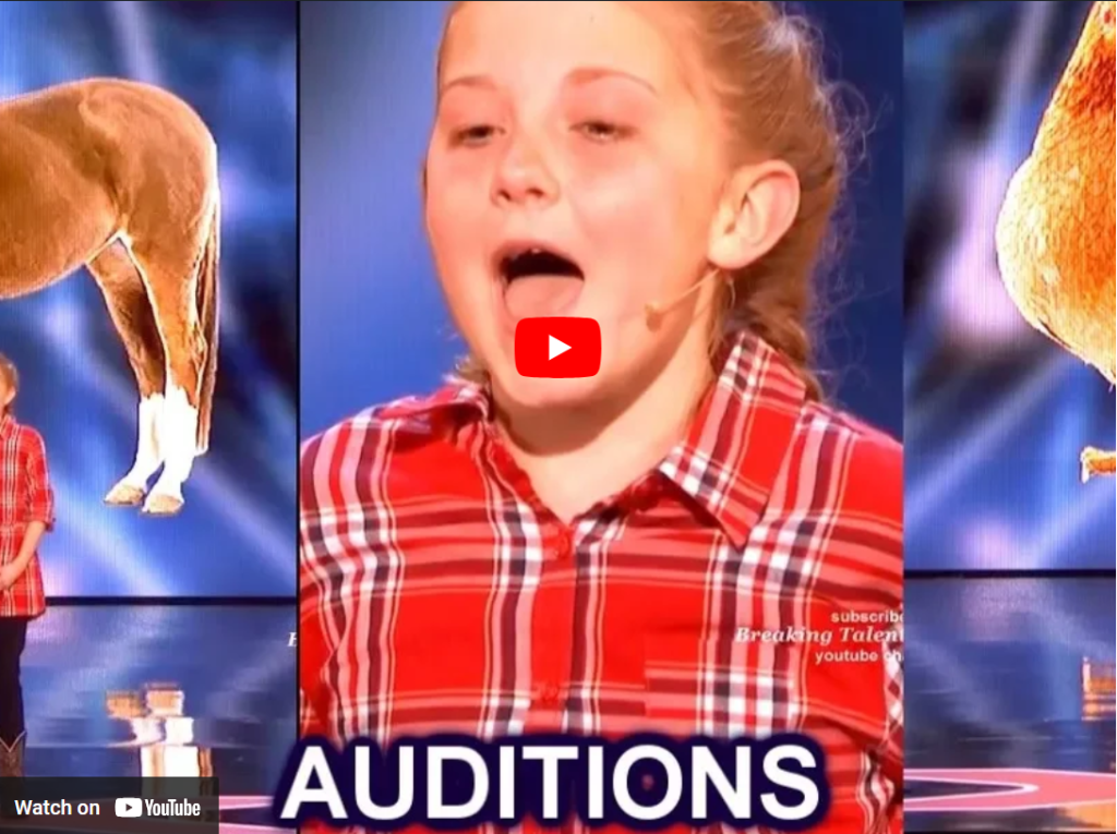 11 Year Old Lily Wilker Performs Uncanny Animal Noises on America’s Got Talent!