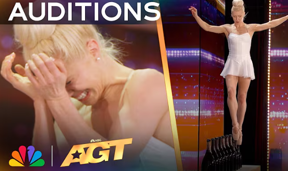 Ashlee Montague amazes on *America’s Got Talent* with her INSANE balance! 🌟 Her gravity-defying moves and stunning control left everyone in awe. 🤸‍♀️✨