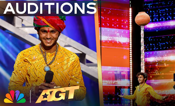 Praveen Prajapat AMAZES The Crowd By Defying Gravity As He Balances Objects On His Head! Watch His Incredible Talent In Action During The Auditions | America’s Got Talent 2024